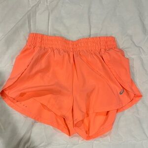 Asics Women's Bright Orange Athletic Shorts